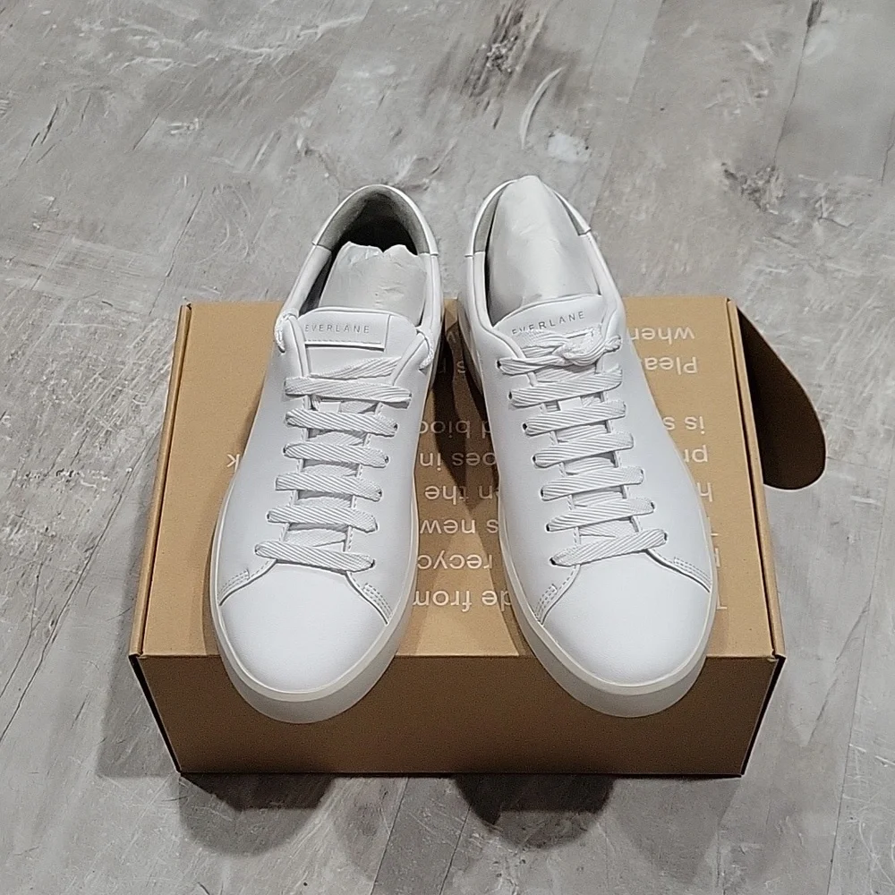 Everlane The ReLeather® Tennis Shoe Women’s Size 8.5 Men’s Size 6.5